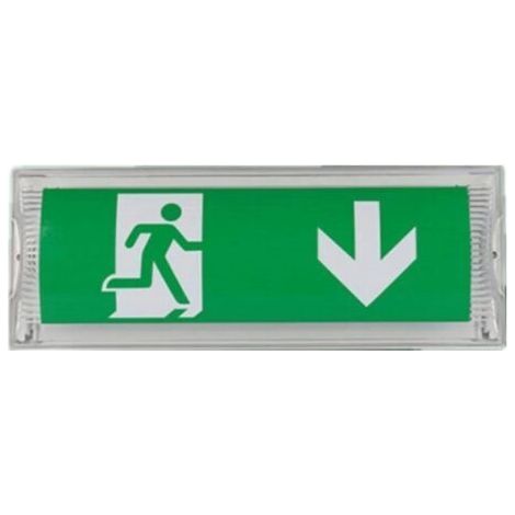 Lampe de secours LED haute visibilité – Autonomie 3h – Classe IP 65 – Portée jusqu'à 30m – Montage mural pour esces élevés (1/4)