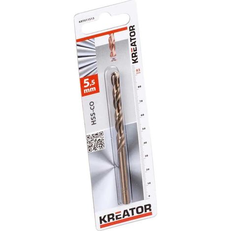 Punta per metallo HSS Cobalto Ø 5,5mm Kreator