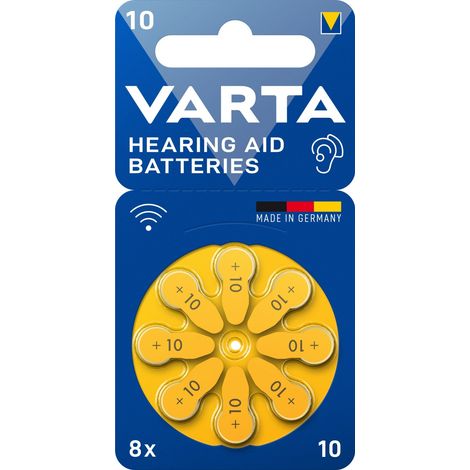 PILA VARTA APPARECCHI ACUSTICI TIPO 10 X8