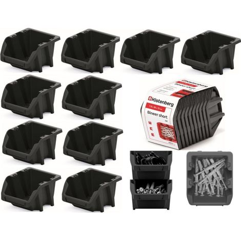 Organizzatore per officina prosperplast bineer short impilabile riciclabile