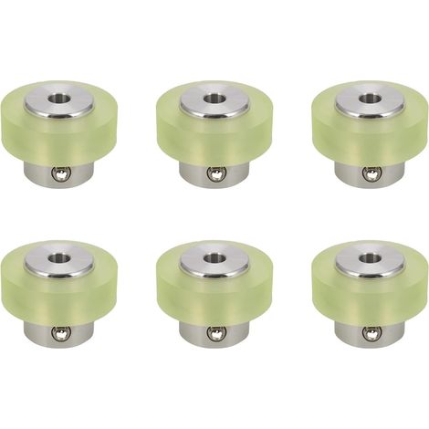 6X 100mm Roue de Mesure Industrielle de Roue de Codeur en Aluminium de Polyuréthane pour Mesurer le Codeur Rotatif (1/5)