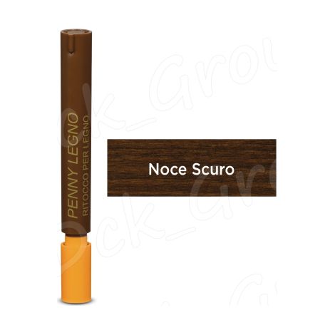 Ritocco a Pennarello per Legno Veleca colore Noce Scuro per ritocchi, graffi