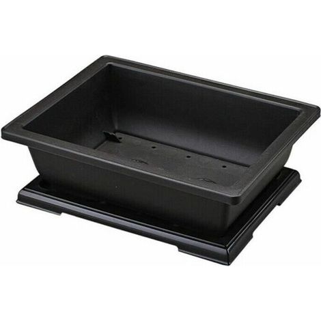 Vaso da fiori Grande vaso da fiori rettangolare Bonsai Fioriera da balcone Contenitore 29X21X10.5Cm (1/4)