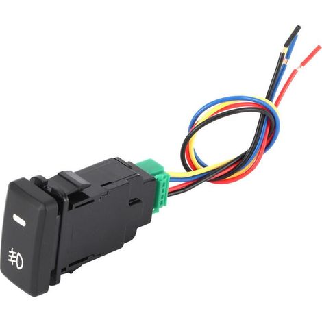 Interrupteur de commande de bouton de phare antibrouillard avec fil 60x39x21mm, adapté pour Camry/YARIS/Highlander/PRIUS/LEVIN (1/5)