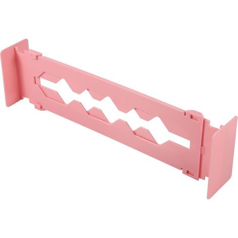 Séparateur de tiroir réglable rose pour cuisine, rangement intérieur avec cloison ajustable, organisateur de tiroir de maison (Rose) (1/5)