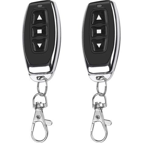 2 transmisores de control remoto inalámbricos EV1527 de 433 MHz con código de aprendizaje de 3 botones (1/4)
