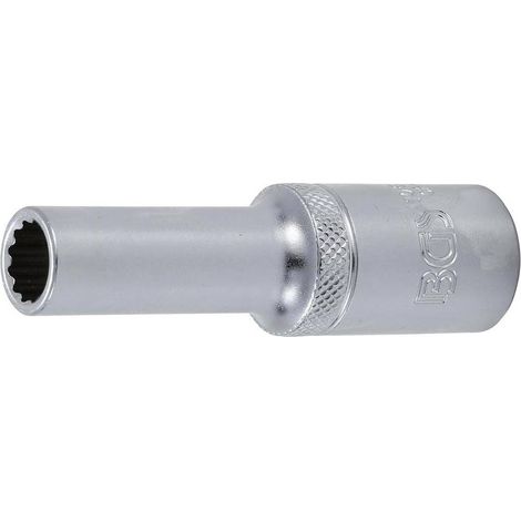 Douille Longue 12 Pans 12,5 mm (1/2) - 10 mm - Précision et Durabilité, Acier, Cliquet 1/2 - D-Work