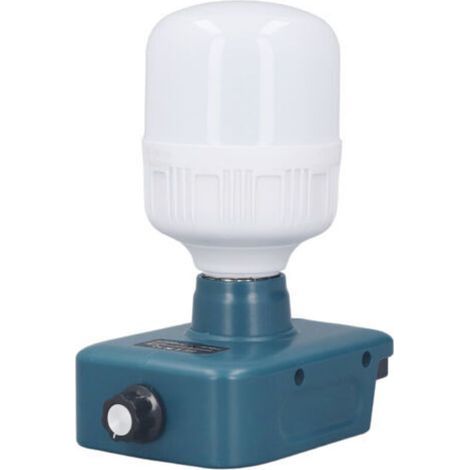 Ampoule de travail alimentée par batterie E27 LED à luminosité réglable pour 18V BL1815 BL1820 BL1830 BL1840 BL1850 BL1860 (1/5)