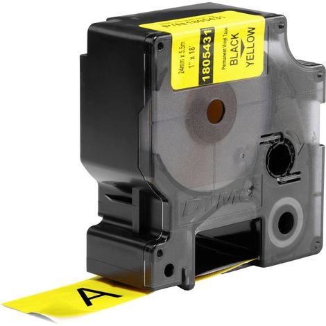 DYMO IND RHINO 1805431 Vinyle Couleur de ruban: jaune Couleur de police:noir 24 mm 5.5 m (1/2)