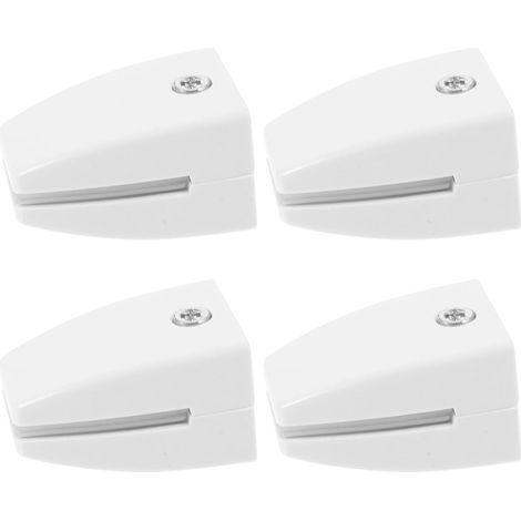 Clips de fixation pour cloisons bureau, lot 4 pinces blanches en (1/5)
