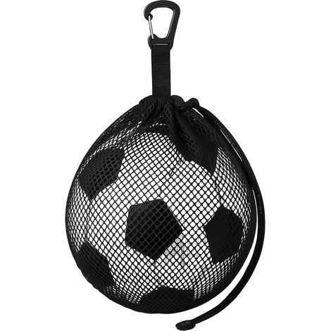 1 Sac à balles, Filet aéré 3D, Système d'accroche réglable, Polyester 300D, pour Basketball Football Volleyball (1/5)