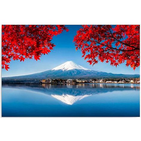 Tableau vue du mont fuji - 50 x 40 cm (1/5)