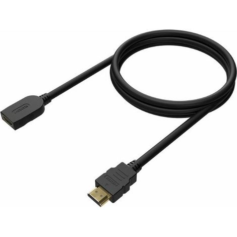 Cavo di prolunga hdmi aisens a120-0544/ hdmi maschio - hdmi femmina/ 1 m/ nero (1/2)
