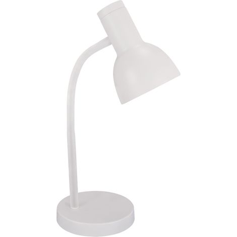 Lampe de bureau classique blanche à bras flexible 1xE27 40W SANTIAGO Struhm (1/3)