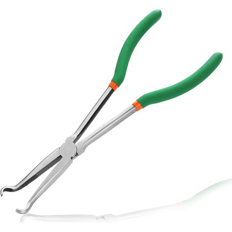 Pince à tuyau longue portée de 30,5 cm de diamètre - Outil de retrait de bougie d'allumage - Pince à bougie d'allumage avec mâchoires dentelées (1/5)