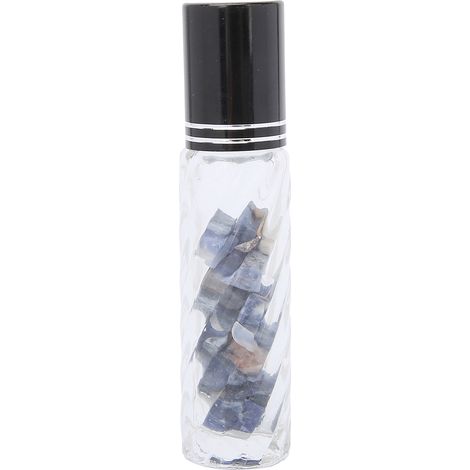 Flacon rouleau huile essentielle 10ml bleu veiné, bille roll-on portable pour soins santé, accessoire de voyage. (1/5)