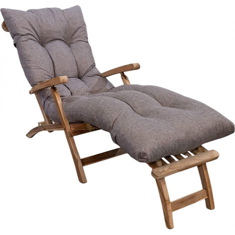 Coussin Bain de Soleil - 185x60x15 cm Beige Bananair Fabriqué en France (1/5)
