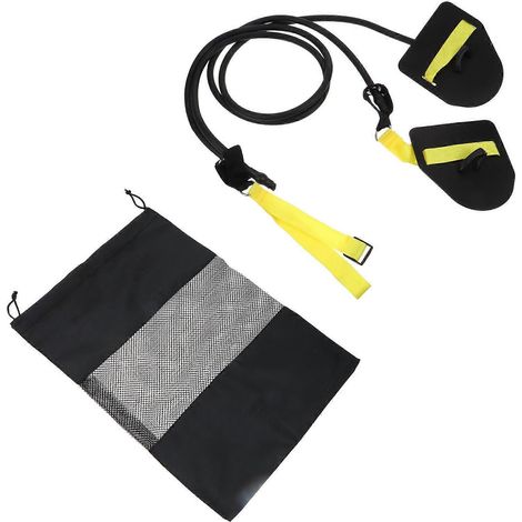 Ceinture de résistance pour la natation, 1 pièce, noire, en TPE (1/5)