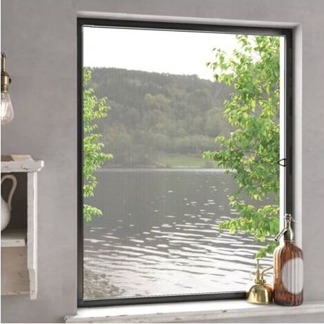 Moustiquaire pour fenêtres Anthracite 100x120 cm (1/5)