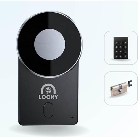 Pack serrure connectée LOCKY-4 Smart Lock 2.0 + Clavier sans fil + Cylindre ajustable