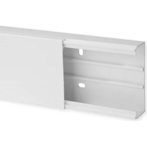 Goulotte de distribution mono-couvercle TA-G - Barre de 2m - 100 x 40mm (1/2)