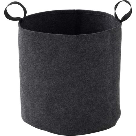 Sac plantation feutre géotextile ø 40 cm 50,3 L Gris Anthracite - Bag 4 Plant (1/3)