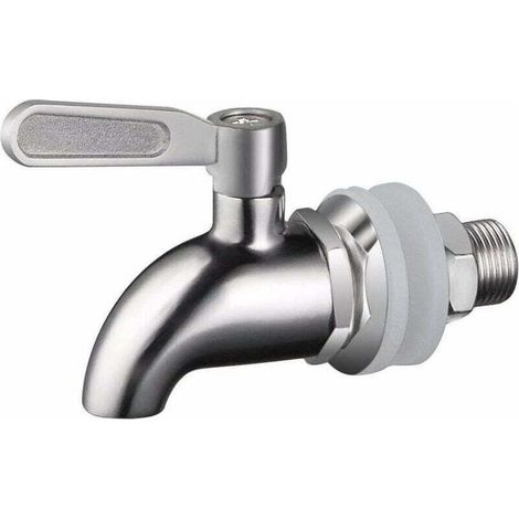 Robinet de tonneau 12mm en acier inoxydable 304 – Mécanisme anti-fuite à quart de tour – Finition poli brillant pour vin et bière (1/5)
