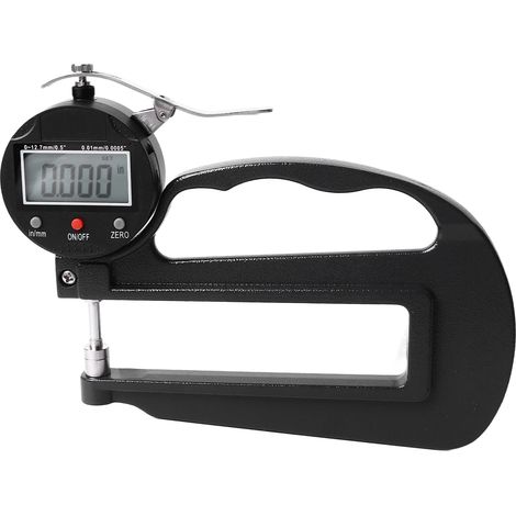 Jauge d'épaisseur numérique 0,0005 po 0,01 mm Résolution 0 à 12,7 x 120 mm Mesure d'épaisseur pour usinage mécanique (1/5)