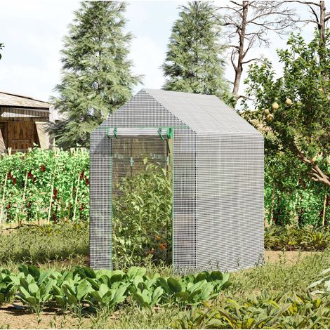 Serra da giardino in plastica 120x186x190 cm OKMYHOME (1/4)