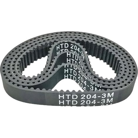 Set of 2 custom rubber timing belts HTD201-3M/204/207/210/213/216/219 Transmission/Pitch 3/teeth 203-3m Width 8-30 mm (219-3m, 20 mm) (1/4)