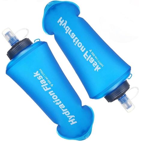 Packs Soft hydration flask,Collapsible Water Bottles For Running Hiking Cycling Climbing 500ML (1/5)
