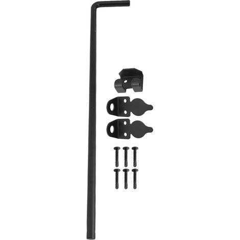 Verrou de 45,7 cm (18 pouces) en acier avec finition noire (1/5)
