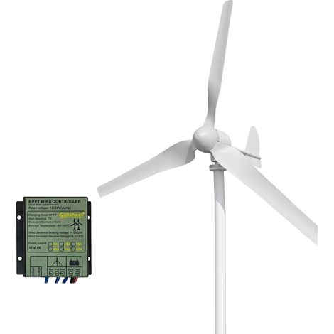 Aerogenerador de alta eficiencia, fácil instalación, con controlador MPPT-B, 3000 W-G, 48 V-B (1/2)