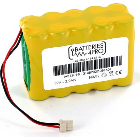 Batteria 12V 2.2Ah NiMh IAB1201-8 per allarme Siemens Sintony IC60-W-10 (1/2)
