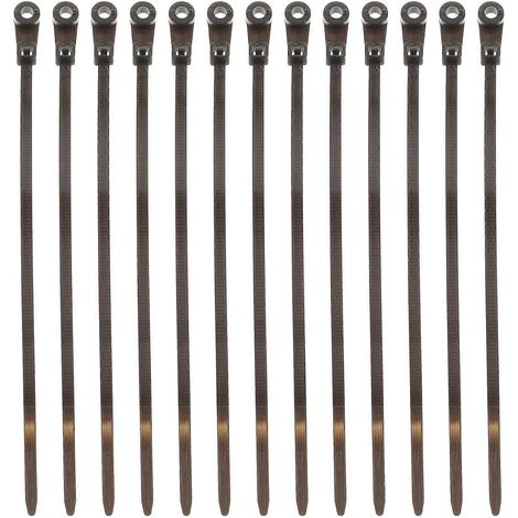 Lot de 100 attaches de câble en nylon autobloquantes multi-usages pour la fixation-15X0.4CM-Black (1/3)