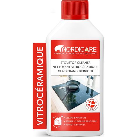 nettoyant plaque induction [500ml] remplace grattoir plaque vitrocéramique I extrêmement économique I produit plaque induction, nettoyant vitrocéramique (1/5)