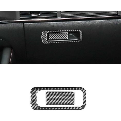 Ein Satz flexibler Carbonfaser-Aufkleber für den Griff des Ablagefachs auf der Beifahrerseite, kompatibel mit dem Mazda 3 Axela 2020-2024. (1/4)