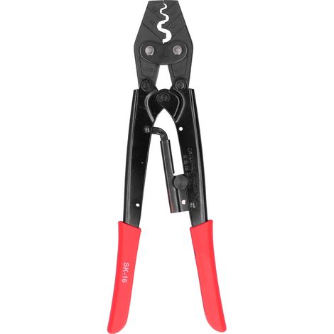 Pince à sertir manuelle avec encliquetage en acier allié chrome vanadium, outil SK-16 pour connexions filaires (1/5)