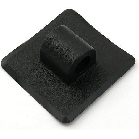 Boucle de fixation carrée pour moteur électrique, accessoire pour embarcations d'assaut, kayaks, bateaux de rafting - boucle universelle, noire - PVC (1/4)