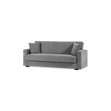 DIVANO PRONTO LETTO NORA 3P LUMOS GRIGIO