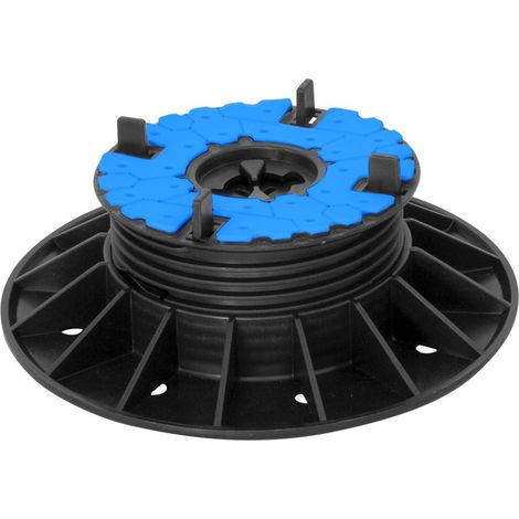 Plot réglable autonivelant pour dalles 37 à 60 mm – Tête autonivelante avec 4 ailettes de 4mm – Pour terrasses et sols extérieurs – Dakota