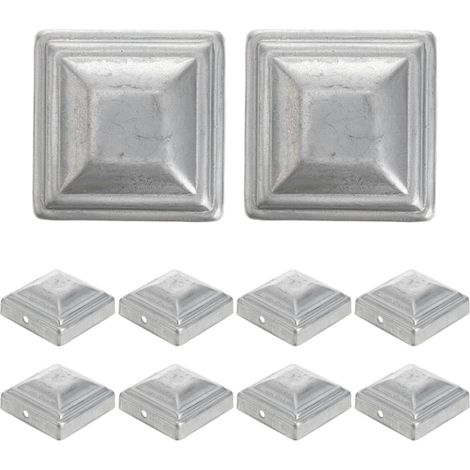 Lot De 10 Capuchons De Poteau De Clôture Carrés (1/5)