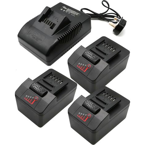 (pack de 4) 3X Batterie pour Snap On CTB8185 18V 4000 mAh pour Snap On Batterie CTB7185 CTB8187 pour Snap On CT7850 CDR7850H CTL7850 CTB7185 CTB8185 CTB8187 + Chargeur CTC720 (1/5)