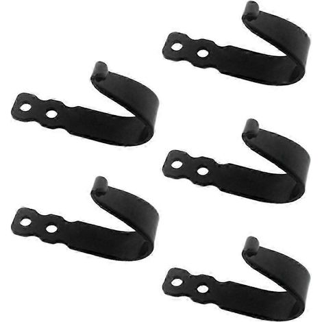 Crochets muraux en fonte, lot de 5, crochets décoratifs muraux de style campagnard, compatibles avec la suspension de manteaux, sacs ou ustensiles de cuisine dans le garde-manger derrière les portes. (1/5)