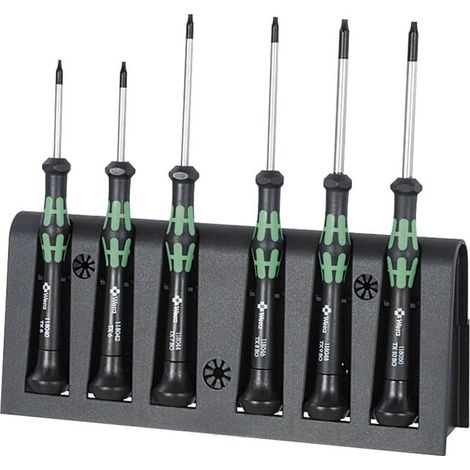 Wera Jeu de tournevis pour l'électronique, pour TX Kraftform Micro, Nombre de tournevis: 6