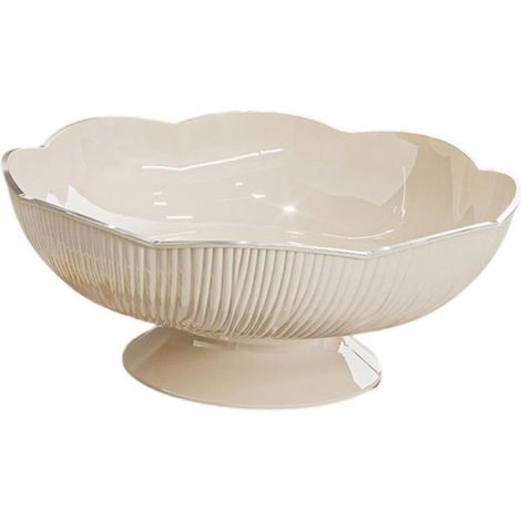 Coupes à fruits, corbeilles à fruits, saladiers et coupes décoratives à socle, tous en plastique, adaptés au rangement en cuisine (1/5)