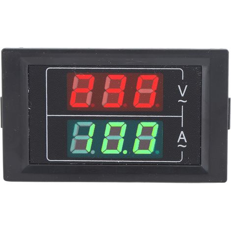 Compteur d'énergie monophasé à 2 fils, voltmètre, ampèremètre numérique à LED, 60-500 V CA, 0-100 A (1/5)