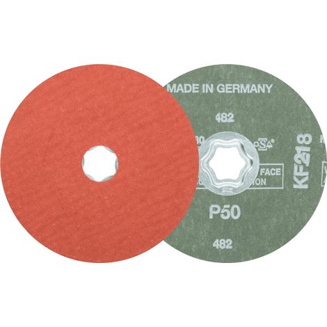 PFERD TOOLS COMBICLICK Korund Fiberscheibe Ø 125 mm A-COOL50 für Edelstahl 25 Stk (1/5)