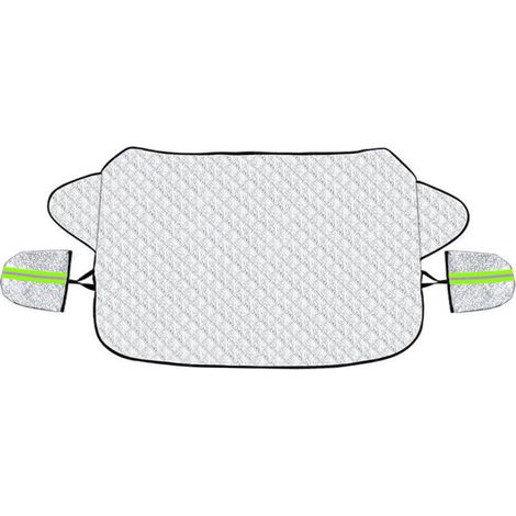 Couverture Pare Brise Voiture Protection Pare Brise Hiver Protege Pare Brise Magnétique Universelle Couverture Repliable pour Bache Voiture Anti Givre Neige UV Poussière Pluie (147x100cm)