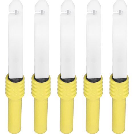 Lot de 5 sondes de test piquantes 0.7mm avec gaine, accessoires diag auto labo 30V 60V 10A laiton PVC (1/5)